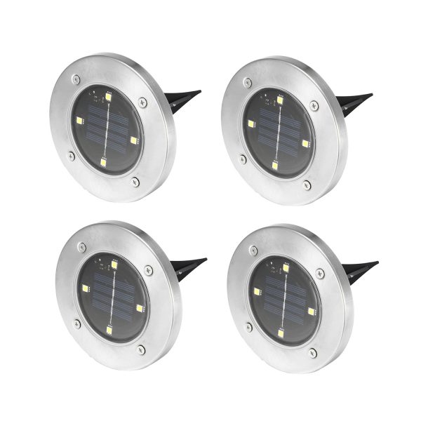 PACK DE 4 ESTACAS SOLARES LED DE JARDÍN – HB Importaciones