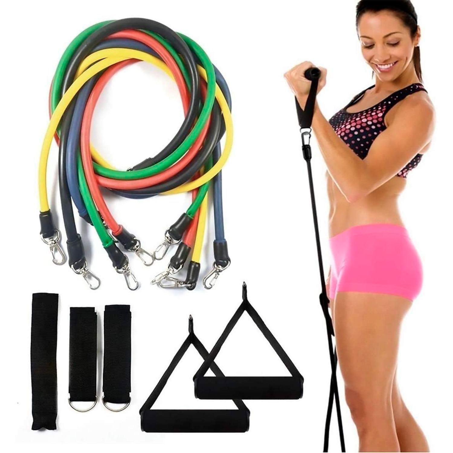 Bandas Elasticas Gym Cerradas X5 Ejercicio Resistencia