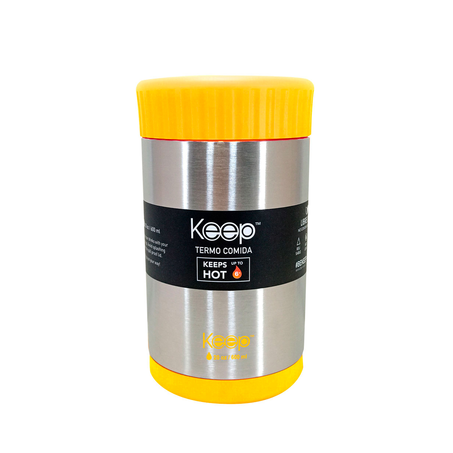 Termo Comida Keep 600ml Naranja ref:7601