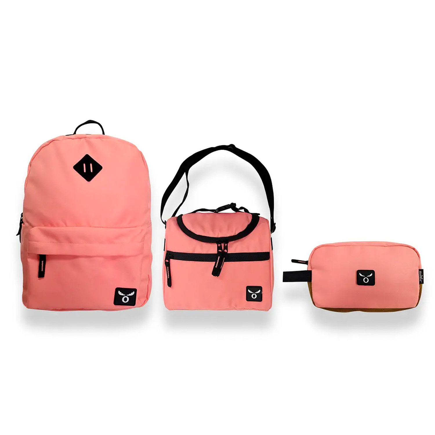 Pack Mochila, y Estuche Colors Rosado HB Importaciones